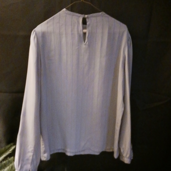 80s Vintage gray blouse - Picture 2 of 11